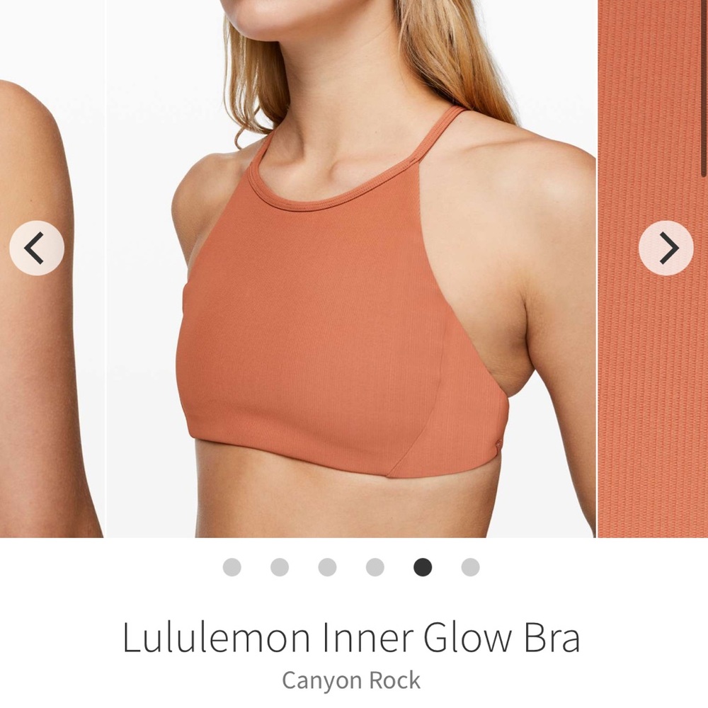 Lululemon Inner Glow Bra Size 4 - Picture 3 of 8